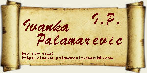 Ivanka Palamarević vizit kartica
